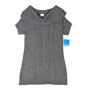 Columbia Gray Cable Knit Sweater